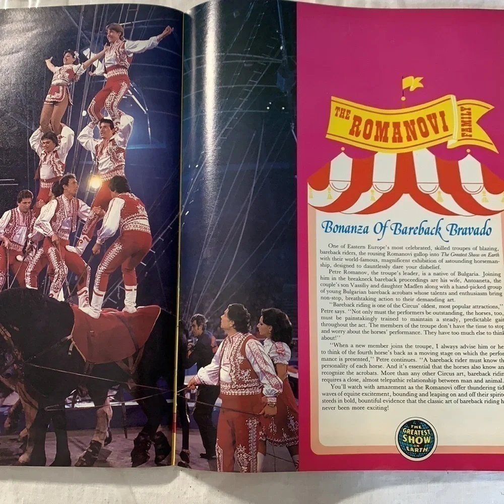 Vintage Ringling Brothers and Barnum and Bailey Circus program 1984 program